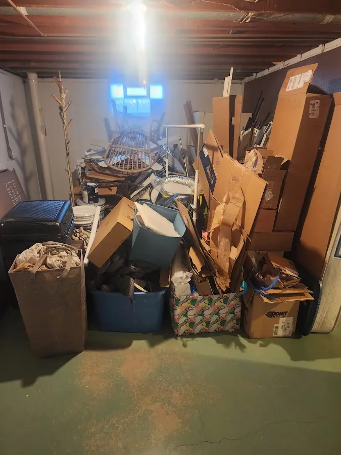 Roll-off dumpster container at job site for Construction Dumpster Rental in East Greenville